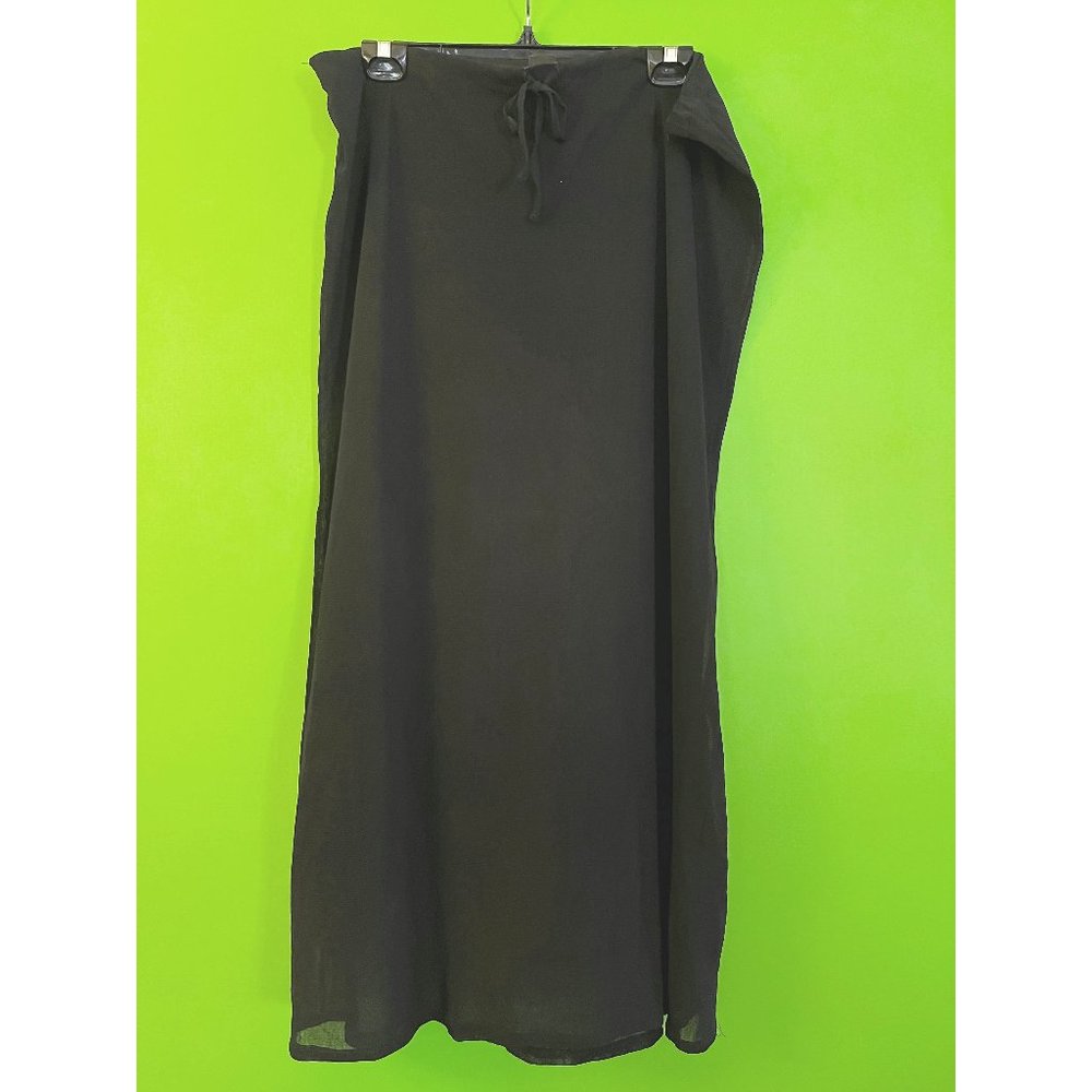 Vintage 90s Vivienne Tam black mesh skirt